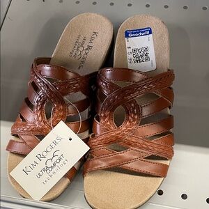 Kim Rogers Tan Braided Sandals